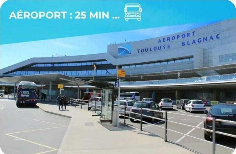 T3 Petit Confort - Proche Commodites - Parking Prive Toulouse Exteriör bild